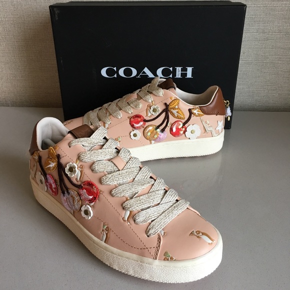 Coach Shoes - Coach Cherries Patches Sneakers, Light Pink